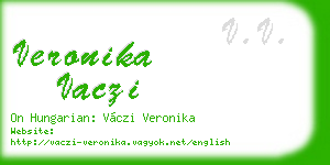 veronika vaczi business card